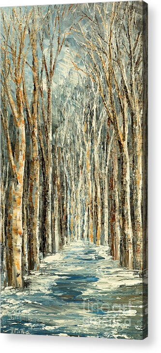 Forest Acrylic Print featuring the painting Winter Dreams by Tatiana Iliina