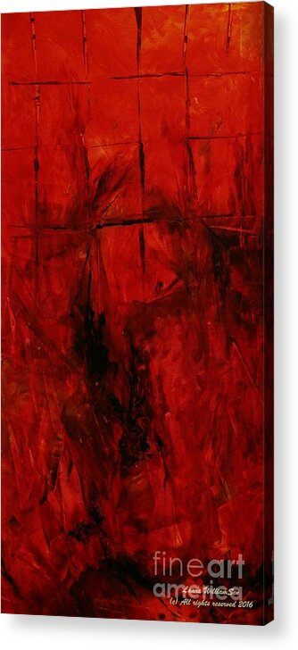Abstract Landscapes Acrylic Print featuring the painting Acrylics #2 by Laara WilliamSen