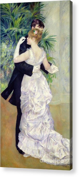 Dance Acrylic Print featuring the painting Dance in the City by Pierre Auguste Renoir