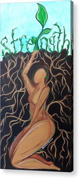 Seed Acrylic Print featuring the painting I was a Seed by Diamin Nicole