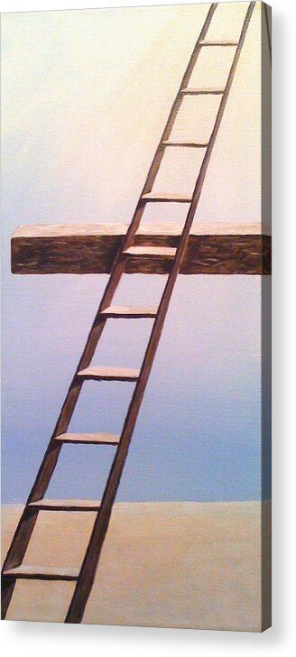Jacob Acrylic Print featuring the painting Jacob's Ladder by Deb Brown Maher