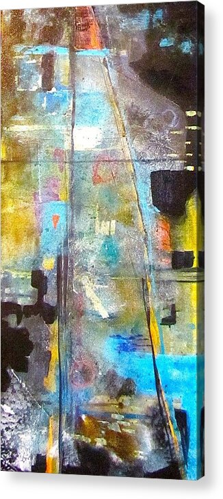 Abstract Acrylic Print featuring the painting Memorial by Barbara O'Toole