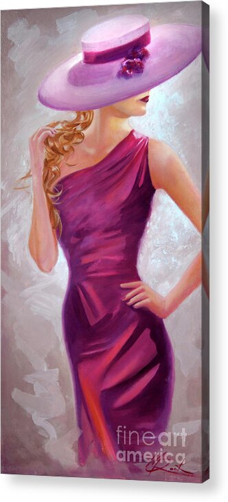 The Model Acrylic Print featuring the painting The Model by Michael Rock