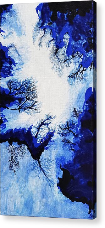 Abstract Acrylic Print featuring the painting Ascent by Christine Bolden