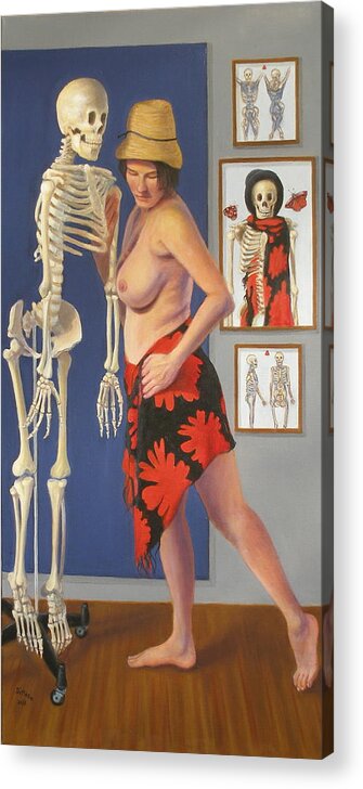Realism Acrylic Print featuring the painting Dances with Death #2 by Donelli DiMaria