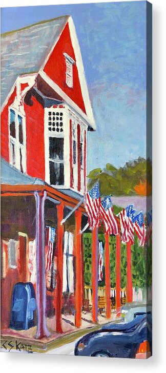 Dodges Store Acrylic Print featuring the painting Dodges Store by Cyndie Katz