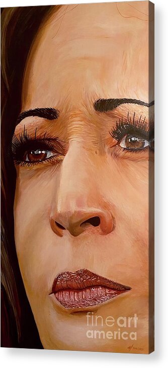 Kamala Acrylic Print featuring the painting Inferred by Michael McKenzie