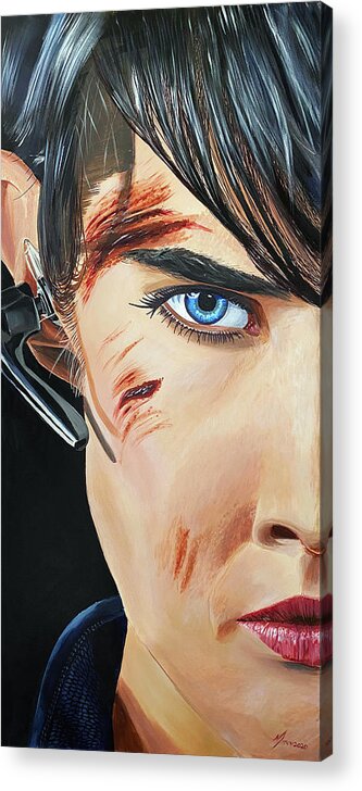 Art Acrylic Print featuring the painting Maria Hill by Michael McKenzie