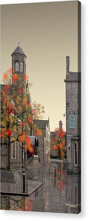 Lancaster Acrylic Print featuring the digital art Sulyard Street from Dalton Square by Joe Tamassy