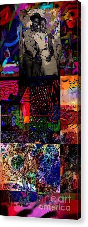 Mom Acrylic Print featuring the digital art Dad Loved Mom by Joe Roache