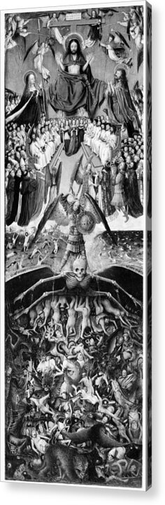 15th Century Acrylic Print featuring the painting Last Judgment #1 by Granger