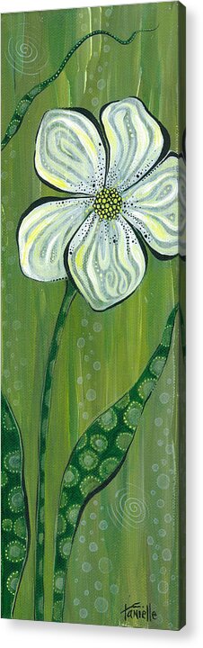 Floral Acrylic Print featuring the painting Soulful by Tanielle Childers