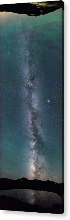 Vertorama Acrylic Print featuring the photograph Galactic Reach by Darren White
