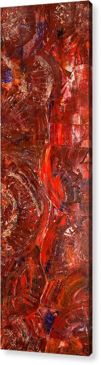 Gamma 8 Acrylic Print featuring the painting Gamma #8 Abstract by Sensory Art House