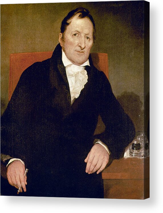 1822 Acrylic Print featuring the painting Eli Whitney (1765-1825) #6 by Granger