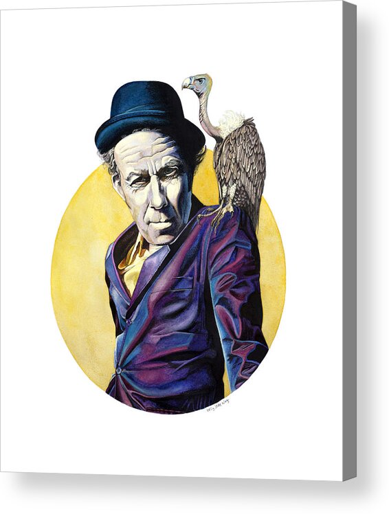 Tomwaits Acrylic Print featuring the painting Bad As Me by Kelly King