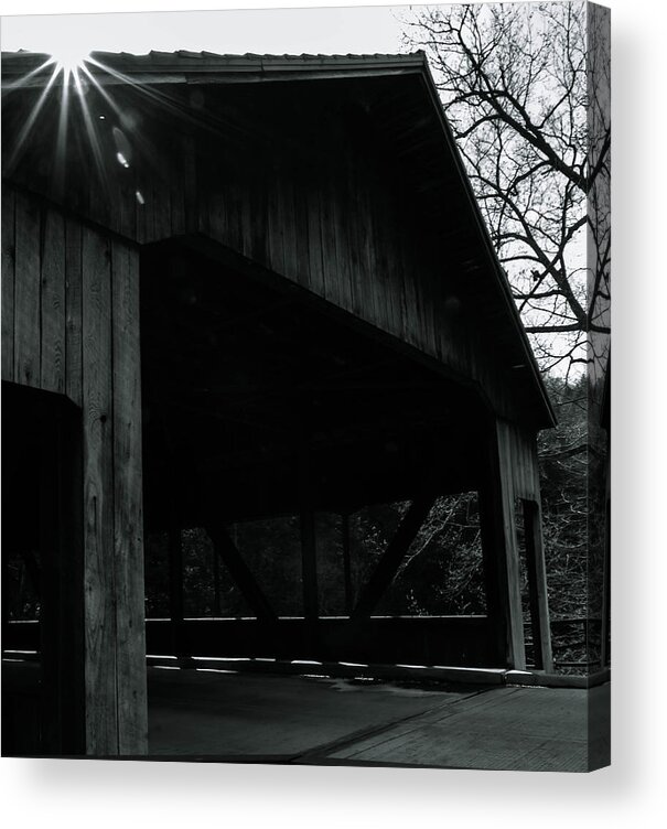 Covered Bridge Acrylic Print featuring the photograph Covered bridge by Haren Images- Kriss Haren