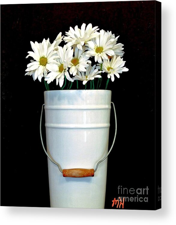 Photo Acrylic Print featuring the photograph Daisies Fill My Bucket List by Marsha Heiken