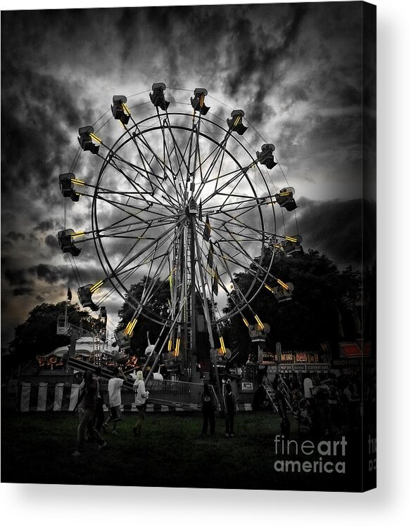 Carnival Acrylic Print featuring the photograph Death Wheel by September Stone