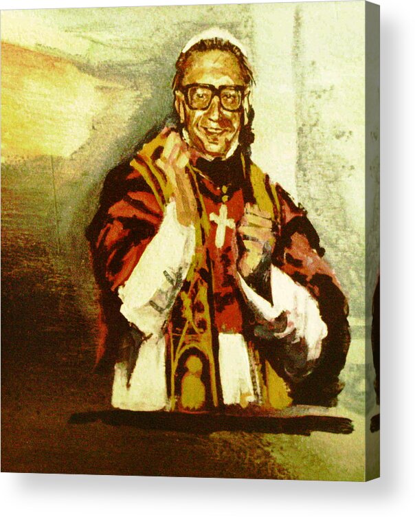 Mural Painting Acrylic Print featuring the photograph Dr. John M. Pope by Bruce Ben Pope