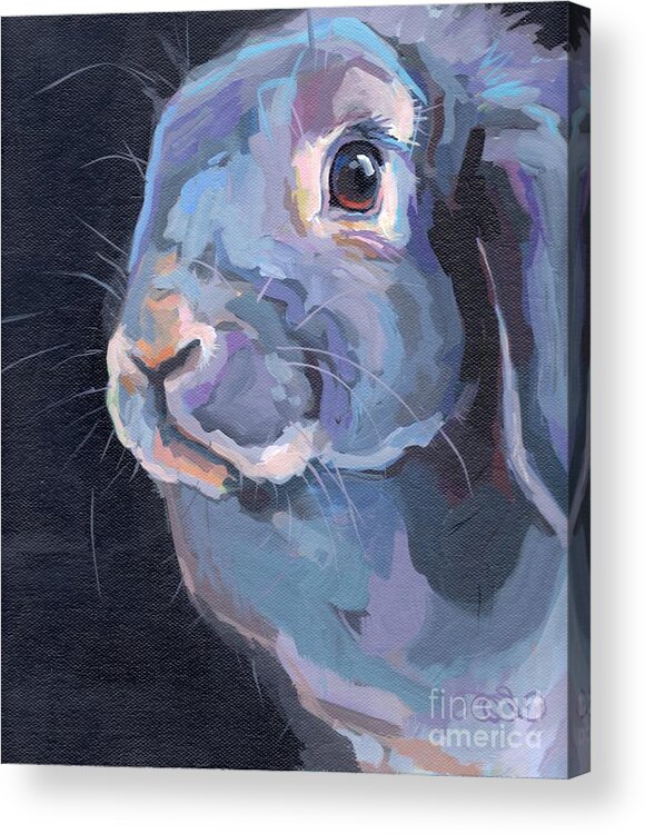 Lop Acrylic Print featuring the painting Easter Lop by Kimberly Santini