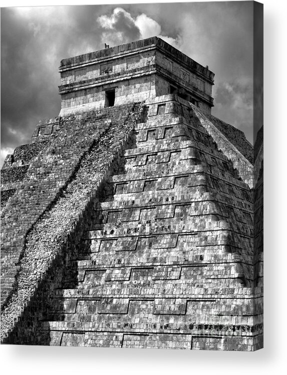 Chichen Itza Acrylic Print featuring the photograph El Castillo by Kristine Celorio