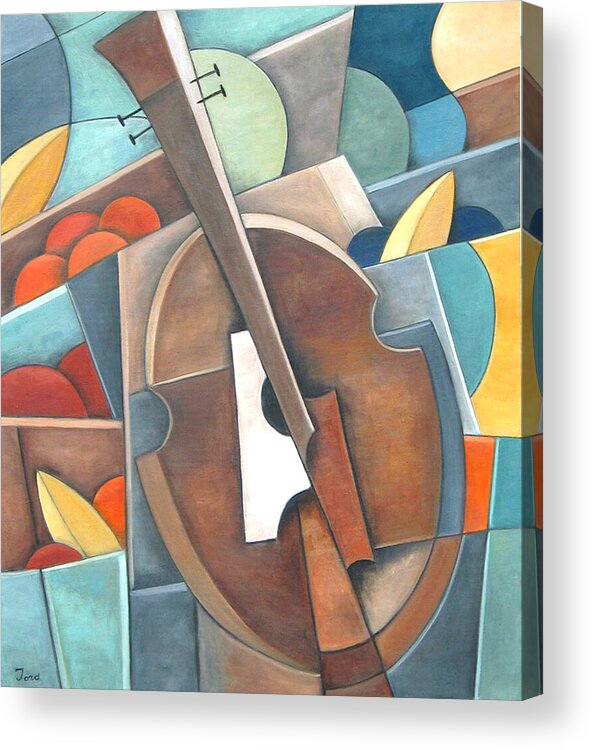 Guitar Acrylic Print featuring the painting Fruit du Jour by Trish Toro