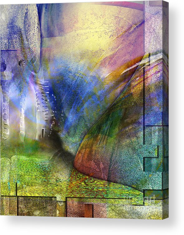Vale Acrylic Print featuring the painting Golden Vale by Allison Ashton