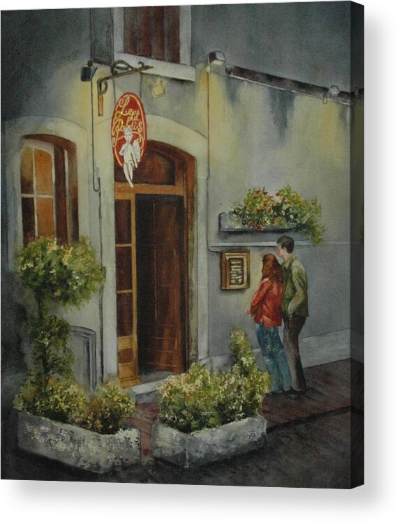 French Acrylic Print featuring the painting Le P'tit Paradis by Diane Fujimoto