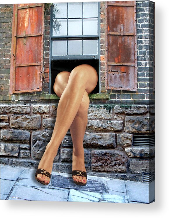 Legs Acrylic Print featuring the digital art Legs by Nina Bradica