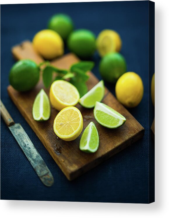 Orange Color Acrylic Print featuring the photograph Lemons And Limes by Thepalmer