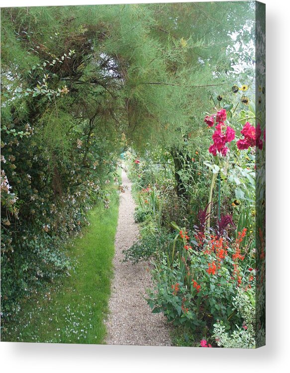 Flowers Acrylic Print featuring the photograph Long Way by Kristine Bogdanovich