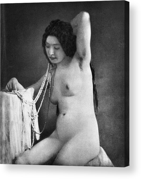 1850 Acrylic Print featuring the photograph NUDE POSING, c1850 by Granger