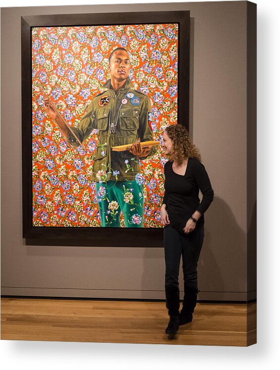 Anthony Of Padua Acrylic Print featuring the photograph Robin and Anthony of Padua by Kehinde Wiley by Frank Winters