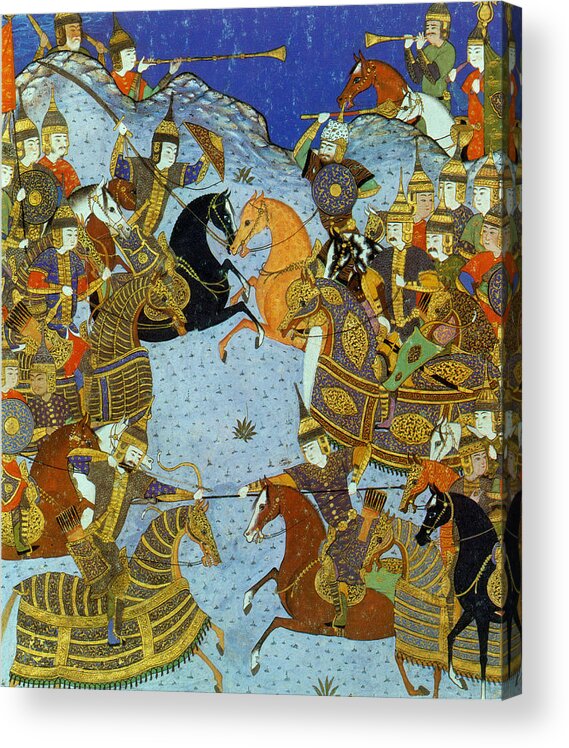 Literature Acrylic Print featuring the photograph Shahnameh, National Epic Of Greater Iran by Science Source