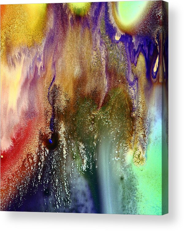 Colorful Acrylic Print featuring the photograph Skyfall-Colorful Abstract Art by Kredart by Serg Wiaderny