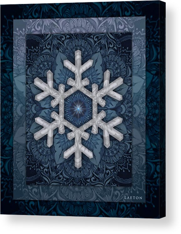 Snowflake Acrylic Print featuring the photograph State of Wonder by Richard Laeton