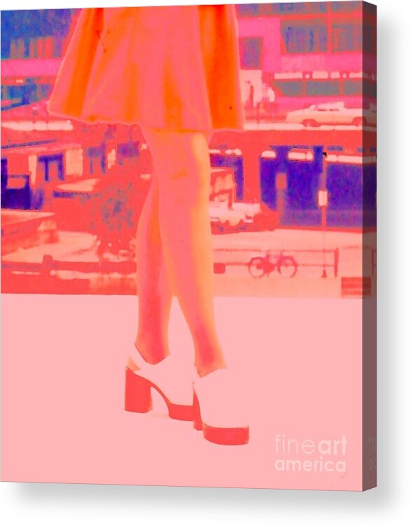 Shoes Acrylic Print featuring the photograph Chicago Vintage Chic by Ann Johndro-Collins