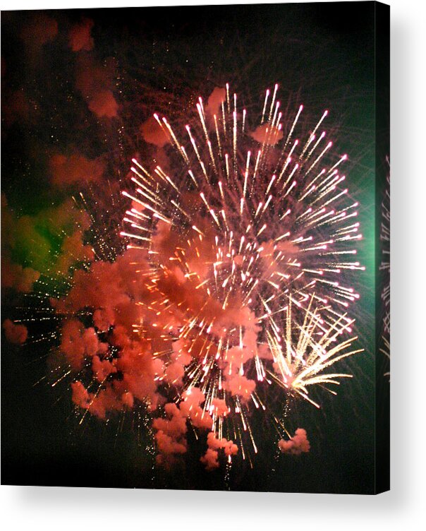 Art Acrylic Print featuring the photograph Fireworks by Kelly Hazel