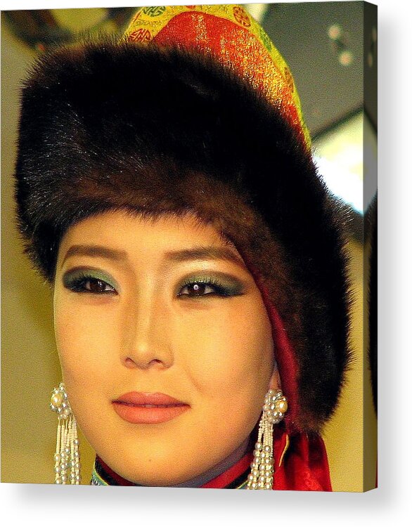 Torgo Show Acrylic Print featuring the photograph Mongolian Model by Diane Height