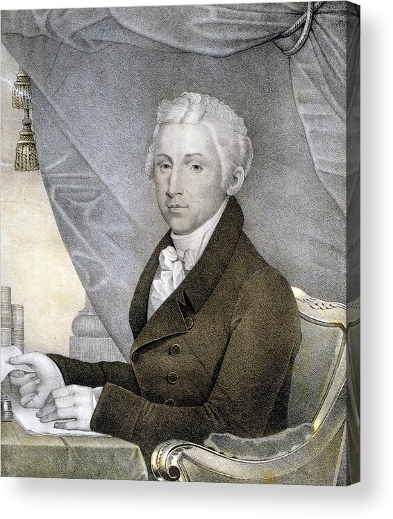 president James Monroe Acrylic Print featuring the photograph President James Monroe by International Images
