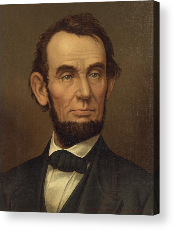 abraham Lincoln Acrylic Print featuring the photograph President of the United States of America - Abraham Lincoln by International Images