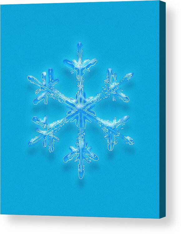 Snowflake Acrylic Print featuring the photograph Snowflake by Mehau Kulyk