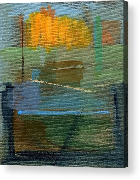 Abstract Acrylic Print featuring the painting Untitled #497 by Chris N Rohrbach