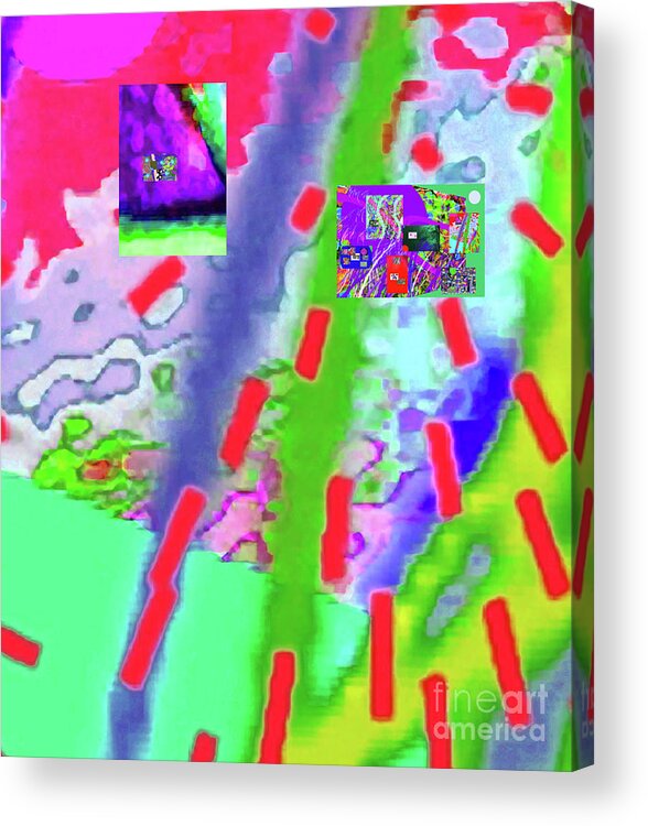 Walter Paul Bebirian Acrylic Print featuring the digital art 6-28-2015ca by Walter Paul Bebirian