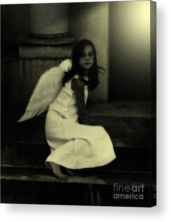 Angel Acrylic Print featuring the photograph Angel Light by Holly Ethan