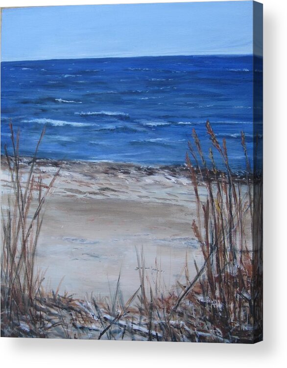 Beach Acrylic Print featuring the painting Another View of East Point Beach by Paula Pagliughi