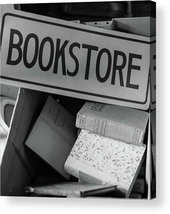 Books Acrylic Print featuring the photograph Bookstore in a Box by Liz Albro