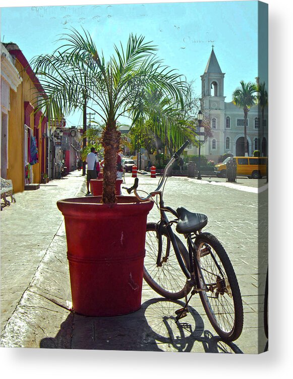 Bicycle Acrylic Print featuring the photograph Cabos Bike by Edward Shmunes
