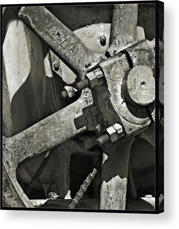Still Life Acrylic Print featuring the photograph Chain Drive by John Anderson